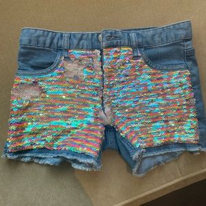 Justice girls shorts size 10